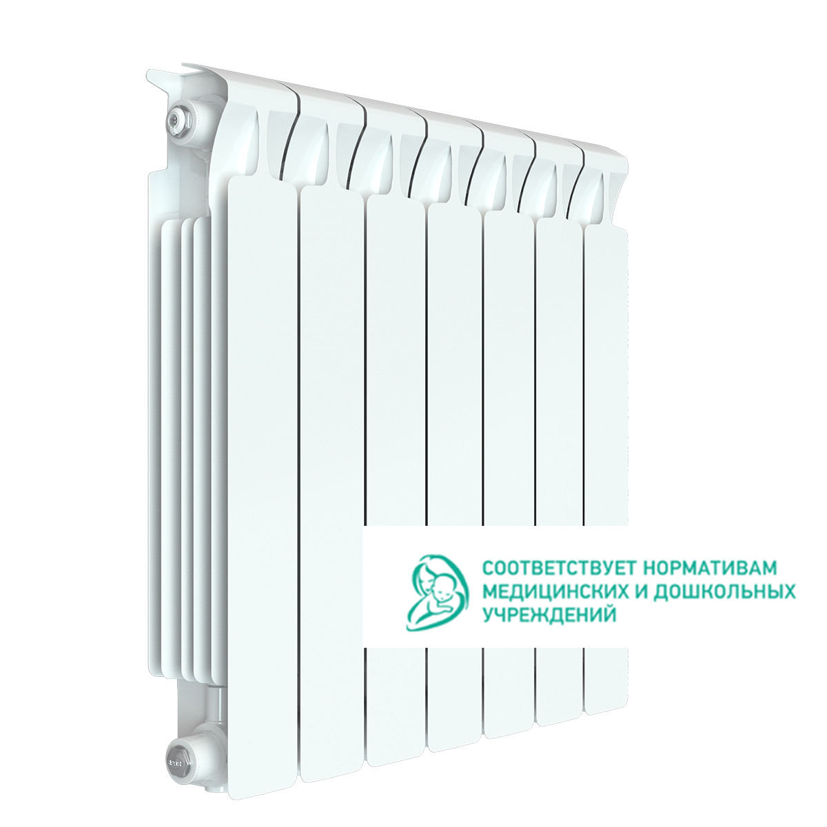 Биметаллический радиатор RIFAR Monolit 500 - 7 секций (3/4")