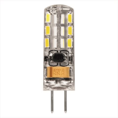 Лампа FERON LED светодиодная теплый 2вт 12в G4  капсульная  (LB-420 24LED)
