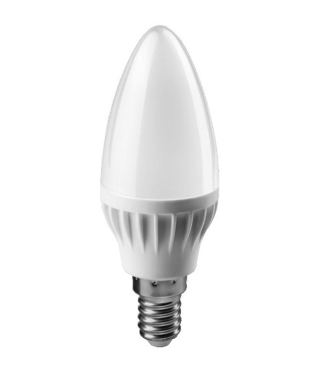 Лампа ОНЛАЙТ LED светодиодная 6вт Е27 теплый матовая свеча (71630 ОLL-C37)