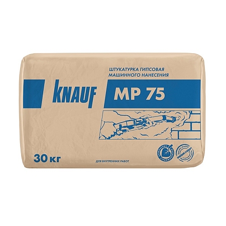 Штукатурка гипсовая машинная Knauf МП-75 (30 кг)