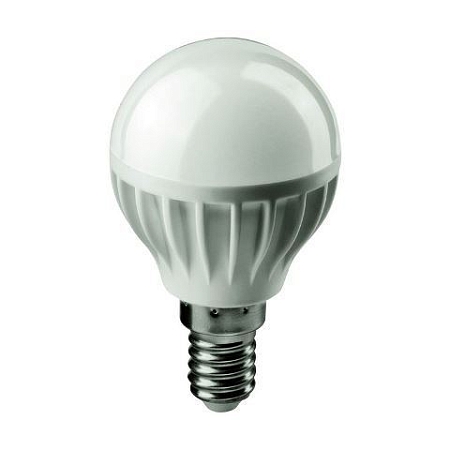 Лампа ОНЛАЙТ LED светодиодная теплый матовый шар 6вт E14 (71643 ОLL-G45)