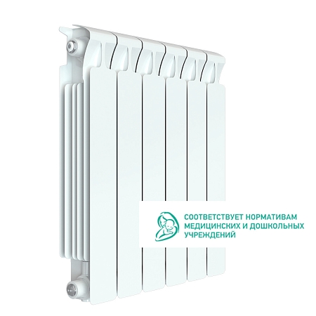 Биметаллический радиатор RIFAR Monolit 500 - 6 секций (3/4")