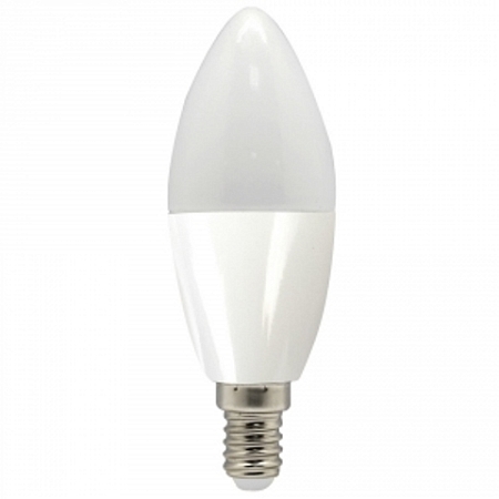 Лампа FERON LED светодиодная 7вт Е14 белый матовая свеча (LB-97)