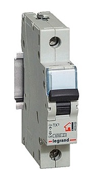 Выключатель Legrand однополюсный автоматический 20А C TX3 6кА (404029)