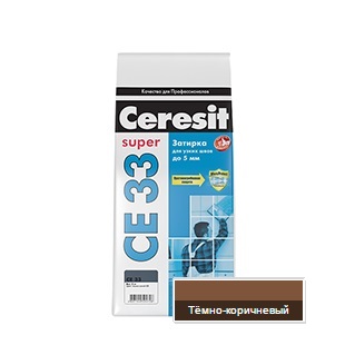 Затирка Ceresit СЕ 33 №58 темно-коричневый 1-6мм (2кг)