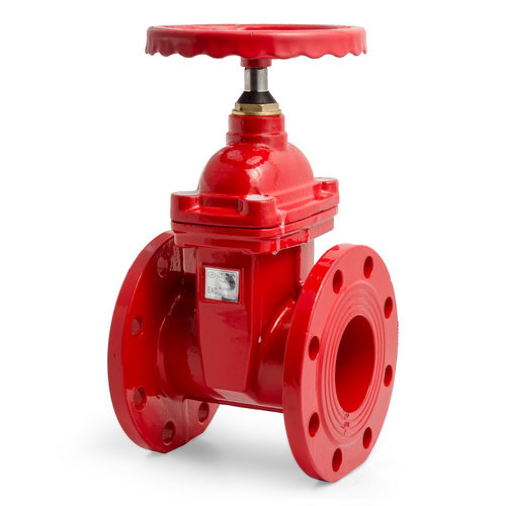 Задвижка чугун клиновая Завод им Гаджиева Ду150 Ру16 ФЛ обрезиненный клин