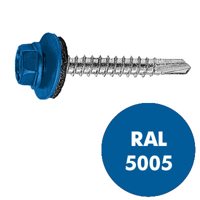 Саморез кровельный СВФС RAL-5005 ZP 4,8х28 (250шт)
