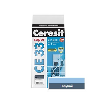 Затирка Ceresit СЕ 33 №82 голубой 1-6мм (2кг)