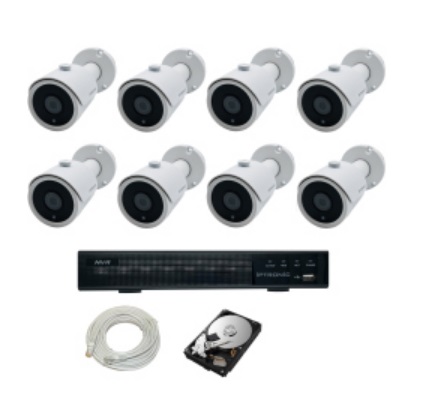 IPTRONIC Комплект IP Bullet Kit 8 (дом/дача)