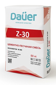 Сухая смесь Пескобетон Dauer М-300 (50кг)