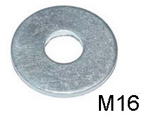 Шайба плоская увеличенная оцинкованная СВФС DIN9021 М16 (1кг)