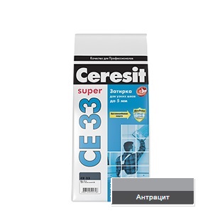 Затирка Ceresit СЕ 33 №13 антрацит 1-6мм (2кг) 