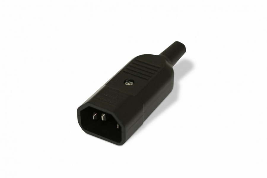 Разъем Hyperline CON-IEC320C14 IEC 60320 C14 220В 10A на кабель, прямой