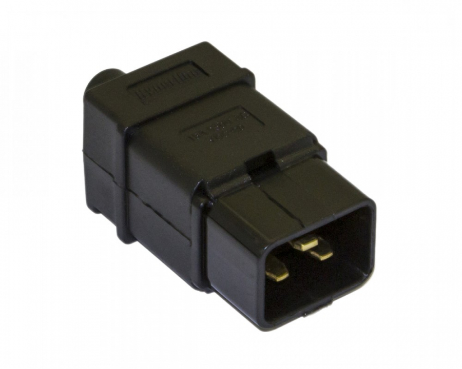 Разъем Hyperline CON-IEC320C20 IEC 60320 C20 220В 16A на кабель, контакты на винтах, прямой